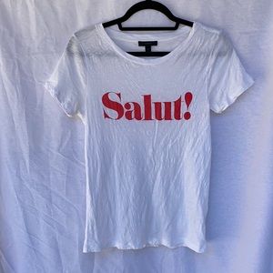 J. Crew “Salut!” Slogan t-shirt